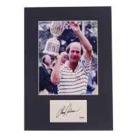 Larry Nelson Signed Custom Matted Cut Display (PSA) at PristineAuction.com