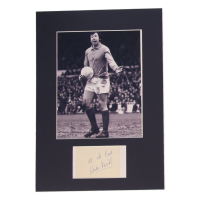 Gordon Banks Signed Custom Matted Cut Display Inscribed "All the Best!" (PSA) at PristineAuction.com
