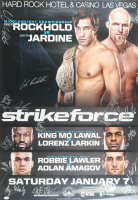 Strikeforce: Rockhold vs Jardine 27x39 Poster Signed by (18) with Luke Rockhold, Keith Jardine, King Mo Lawal, Tyron Woodley (JSA) at PristineAuction.com