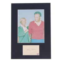 Tommie Aaron Signed Custom Matted Cut Display (PSA) at PristineAuction.com