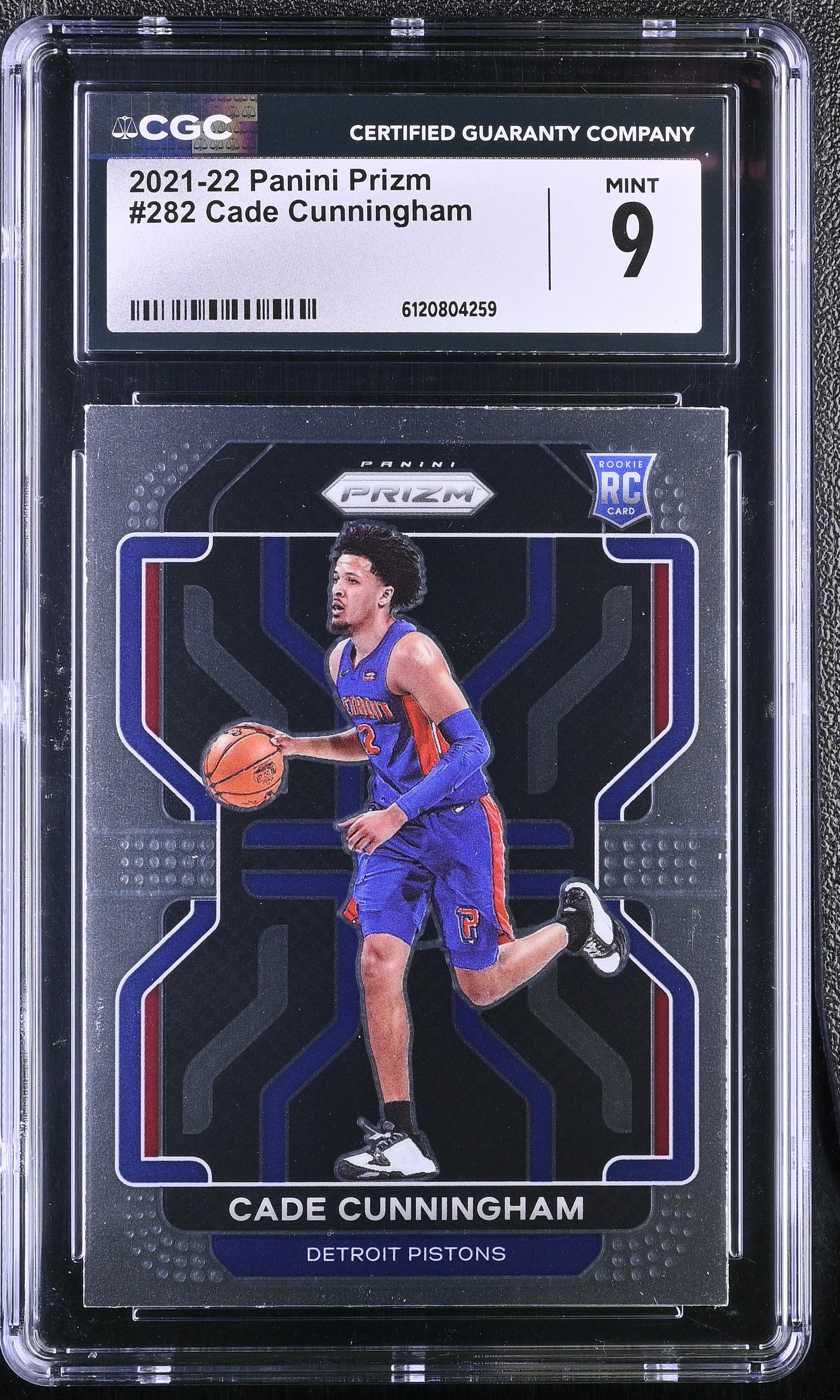 Cade Cunningham 2021-22 Panini Prizm #282 RC (CGC 9) at PristineAuction.com Cade Cunningham 2021-22 Panini Prizm #282 RC (CGC 9) at PristineAuction.com