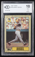 Barry Bonds 1987 Topps #320 RC (BCCG 10) at PristineAuction.com