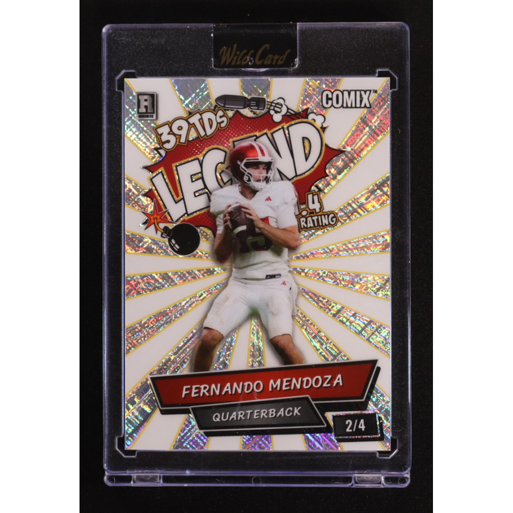 Fernando Mendoza 2025 Wild Card Comix Legend Wave Silver #FM05 #2/4 RC at PristineAuction.com