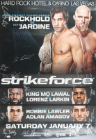 Strikeforce: Rockhold vs Jardine 27x39 Poster Signed by (18) with Luke Rockhold, Keith Jardine, King Mo Lawal, Tyron Woodley (JSA) at PristineAuction.com