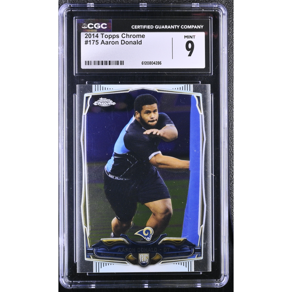 Aaron Donald 2014 Topps Chrome #175 RC (CGC 9) at PristineAuction.com