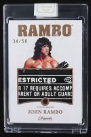 John Rambo 2024 Keepsake Edition Gemstone Jumbo Relic Rambo III #88 #34/50 at PristineAuction.com