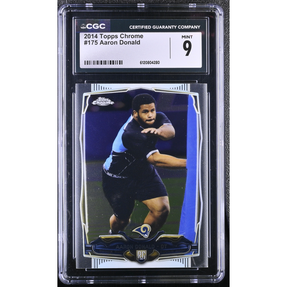Aaron Donald 2014 Topps Chrome #175 RC (CGC 9) at PristineAuction.com