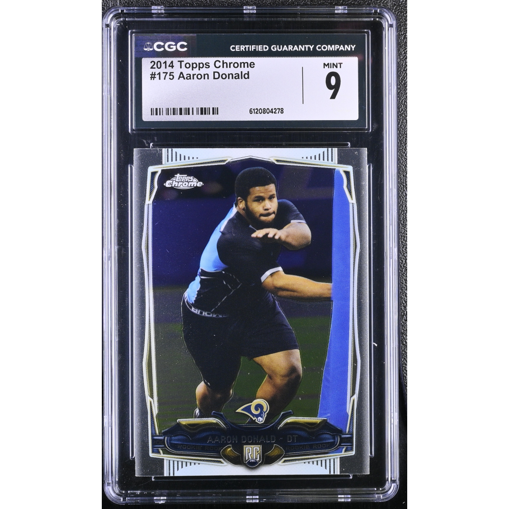 Aaron Donald 2014 Topps Chrome #175 RC (CGC 9) at PristineAuction.com