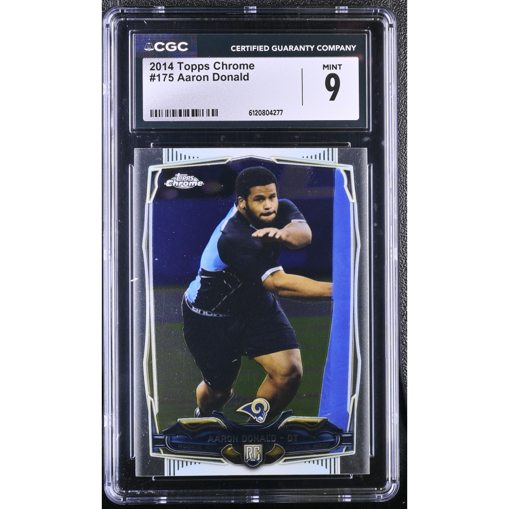 Aaron Donald 2014 Topps Chrome #175 RC (CGC 9) at PristineAuction.com
