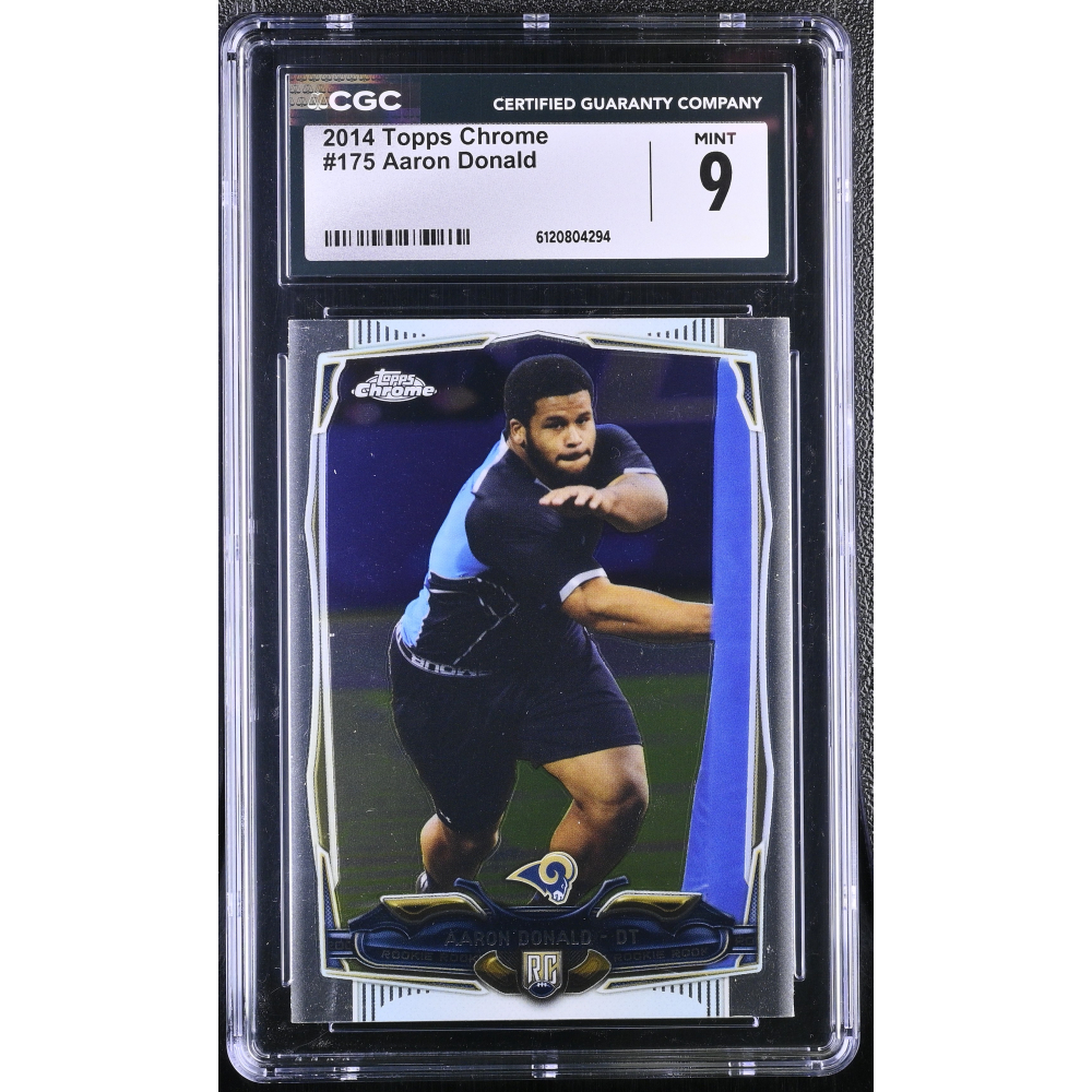 Aaron Donald 2014 Topps Chrome #175 RC (CGC 9) at PristineAuction.com