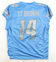 Amon-Ra St. Brown Signed Jersey (Beckett) at PristineAuction.com