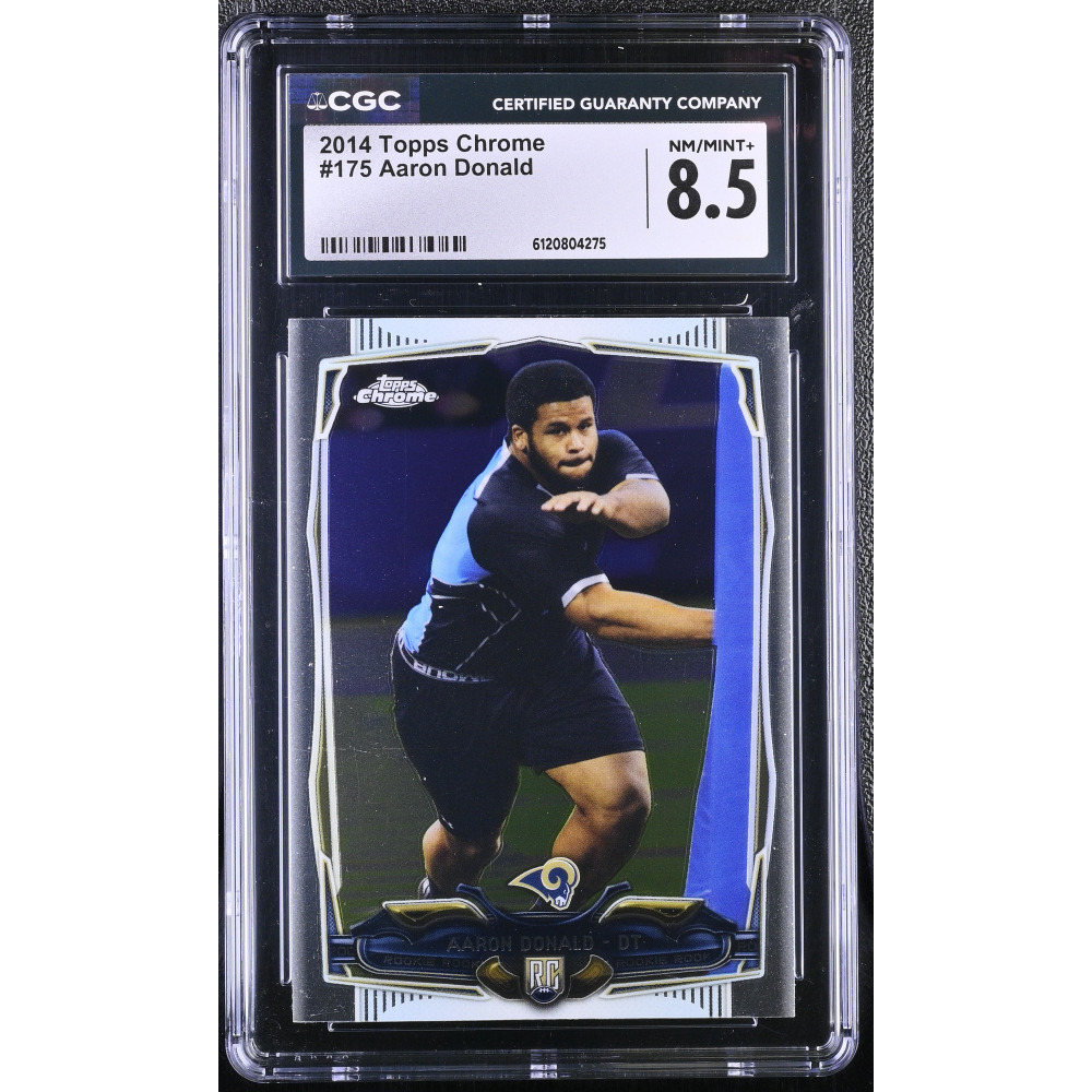 Aaron Donald 2014 Topps Chrome #175 RC (CGC 8.5) at PristineAuction.com