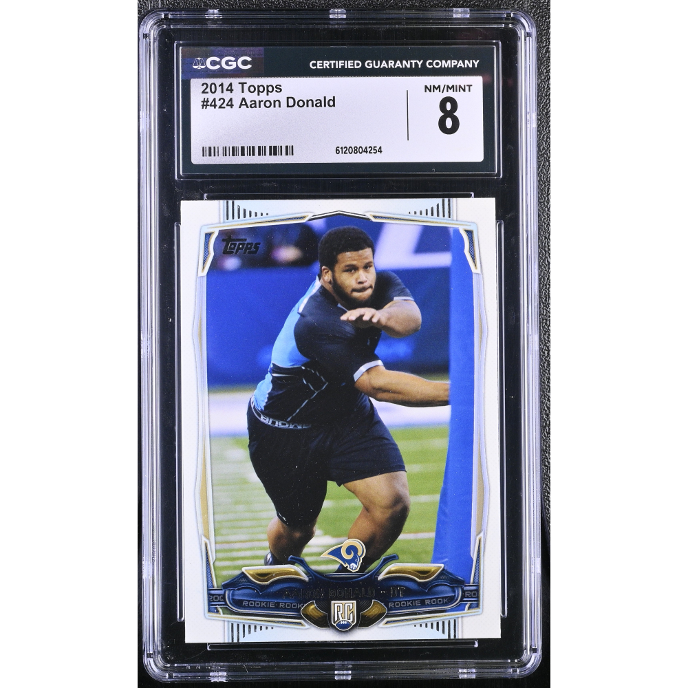 Aaron Donald 2014 Topps #424 RC (CGC 8) at PristineAuction.com