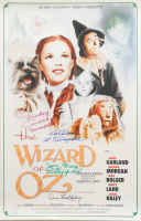 "The Wizard of Oz" 16x24 Poster Cast-Signed & Inscribed By (4) with Mickey Carroll, Jerry Maren, Karl Slover & Donna Stewart Hardway (JSA) at PristineAuction.com
