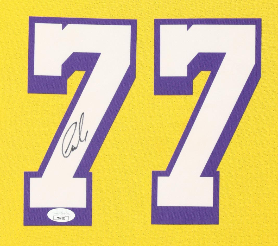 Luka Doncic Signed Custom Framed Jersey Display with Photos (JSA) at PristineAuction.com Luka Doncic Signed Custom Framed Jersey Display with Photos (JSA) at PristineAuction.com