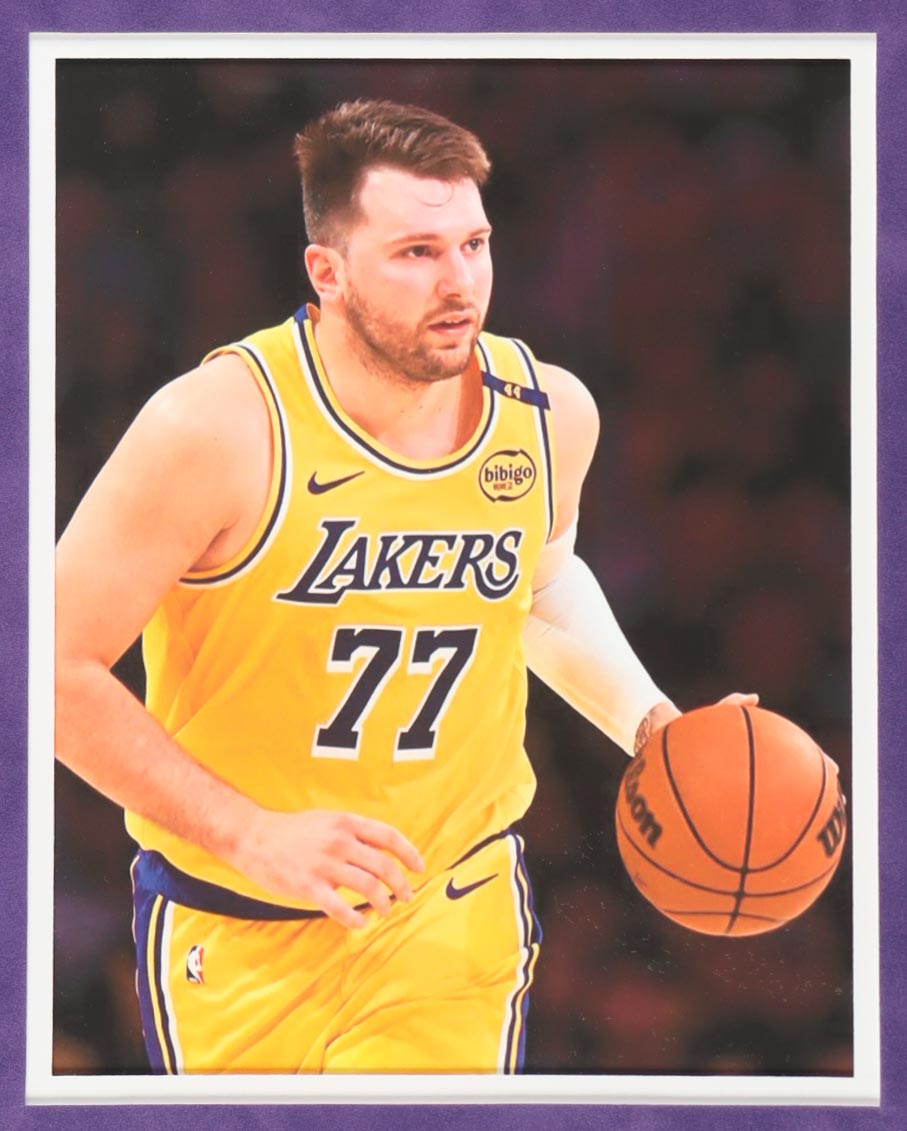 Luka Doncic Signed Custom Framed Jersey Display with Photos (JSA) at PristineAuction.com Luka Doncic Signed Custom Framed Jersey Display with Photos (JSA) at PristineAuction.com