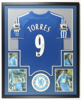 Fernando Torres Signed Custom Framed Jersey Display with Photos (Beckett) at PristineAuction.com