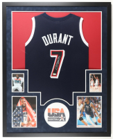 Kevin Durant Signed Custom Framed Jersey Display with Photos (Beckett) at PristineAuction.com
