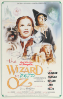 "The Wizard of Oz" 16x24 Poster Cast-Signed & Inscribed By (4) with Mickey Carroll, Jerry Maren, Karl Slover & Donna Stewart Hardway (JSA) at PristineAuction.com