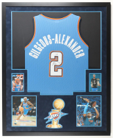 Shai Gilegeous-Alexander Signed Custom Framed Jersey Display with Photos (JSA) at PristineAuction.com