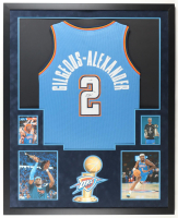 Shai Gilegeous-Alexander Signed Custom Framed Jersey Display with Photos (JSA) at PristineAuction.com
