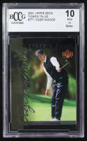 Tiger Woods 2001 Upper Deck Tiger's Tales #TT1 (BCCG 10) at PristineAuction.com