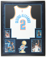 Shai Gilegeous-Alexander Signed Custom Framed Jersey Display with Photos (JSA) at PristineAuction.com