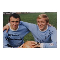 Francis Lee & Mike Summerbee Signed 8x12 Photo (PSA) at PristineAuction.com