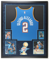 Shai Gilegeous-Alexander Signed Custom Framed Jersey Display with Photos (JSA) at PristineAuction.com