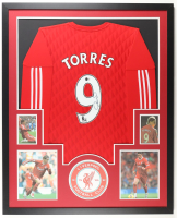 Fernando Torres Signed Custom Framed Jersey Display with Photos (Beckett) at PristineAuction.com