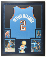 Shai Gilegeous-Alexander Signed Custom Framed Jersey Display with Photos (JSA) at PristineAuction.com