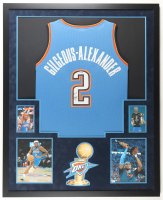 Shai Gilegeous-Alexander Signed Custom Framed Jersey Display with Photos (JSA) at PristineAuction.com