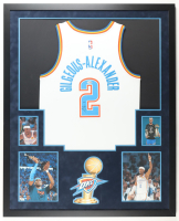 Shai Gilegeous-Alexander Signed Custom Framed Jersey Display with Photos (JSA) at PristineAuction.com