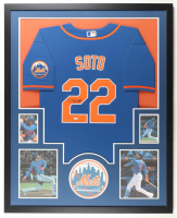 Juan Soto Signed Custom Framed Jersey Display with Photos (Fanatics) at PristineAuction.com