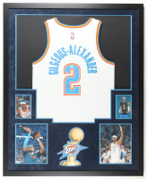 Shai Gilegeous-Alexander Signed Custom Framed Jersey Display with Photos (JSA) at PristineAuction.com