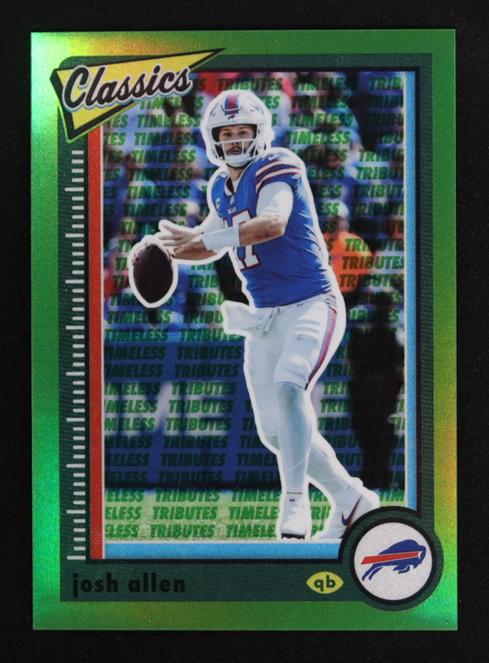 Josh Allen 2022 Classics Premium Edition Timeless Tributes Green #9 #20/20 at PristineAuction.com Josh Allen 2022 Classics Premium Edition Timeless Tributes Green #9 #20/20 at PristineAuction.com