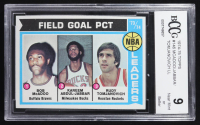 Bob McAdoo / Kareem Abdul-Jabbar / Rudy Tomjanovich 1974-75 Topps #146 LL (BCCG 9) at PristineAuction.com