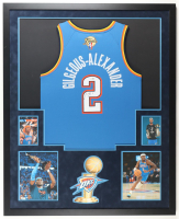 Shai Gilegeous-Alexander Signed Custom Framed Jersey Display with Photos (JSA) at PristineAuction.com