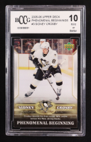 Sidney Crosby 2005-06 Upper Deck Phenomenal Beginnings #3 RC (BCCG 10) at PristineAuction.com