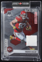 Travis Kelce 2022 Jersey Fusion Game Used Swatch #TK120 at PristineAuction.com