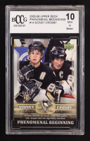 Sidney Crosby 2005-06 Upper Deck Phenomenal Beginnings #14 RC (BCCG 10) at PristineAuction.com