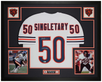 Mike Singletary Signed Custom Framed Jersey Display Inscribed "SB XX Champs" (Beckett) at PristineAuction.com