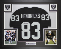 Ted Hendricks Signed Custom Framed Jersey Display Inscribed "HOF '90" (Beckett) at PristineAuction.com