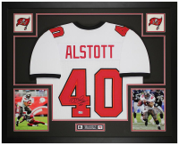Mike Alstott Signed Custom Framed Jersey Display (Beckett) at PristineAuction.com
