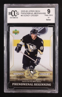 Sidney Crosby 2005-06 Upper Deck Phenomenal Beginnings #6 RC (BCCG 9) at PristineAuction.com