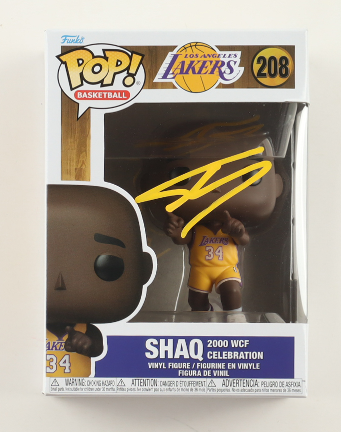 Shaquille O'Neal Signed Lakers #208 Shaq 2000 WCF Celebration Funko Pop! Vinyl Figure (JSA) at PristineAuction.com Shaquille O'Neal Signed Lakers #208 Shaq 2000 WCF Celebration Funko Pop! Vinyl Figure (JSA) at PristineAuction.com