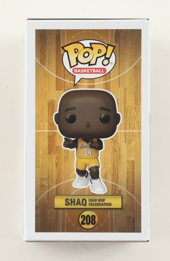 Shaquille O'Neal Signed Lakers #208 Shaq 2000 WCF Celebration Funko Pop! Vinyl Figure (JSA) at PristineAuction.com Shaquille O'Neal Signed Lakers #208 Shaq 2000 WCF Celebration Funko Pop! Vinyl Figure (JSA) at PristineAuction.com