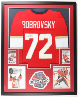 Sergei Bobrovsky Signed Custom Framed Jersey Display with Photos (JSA) at PristineAuction.com
