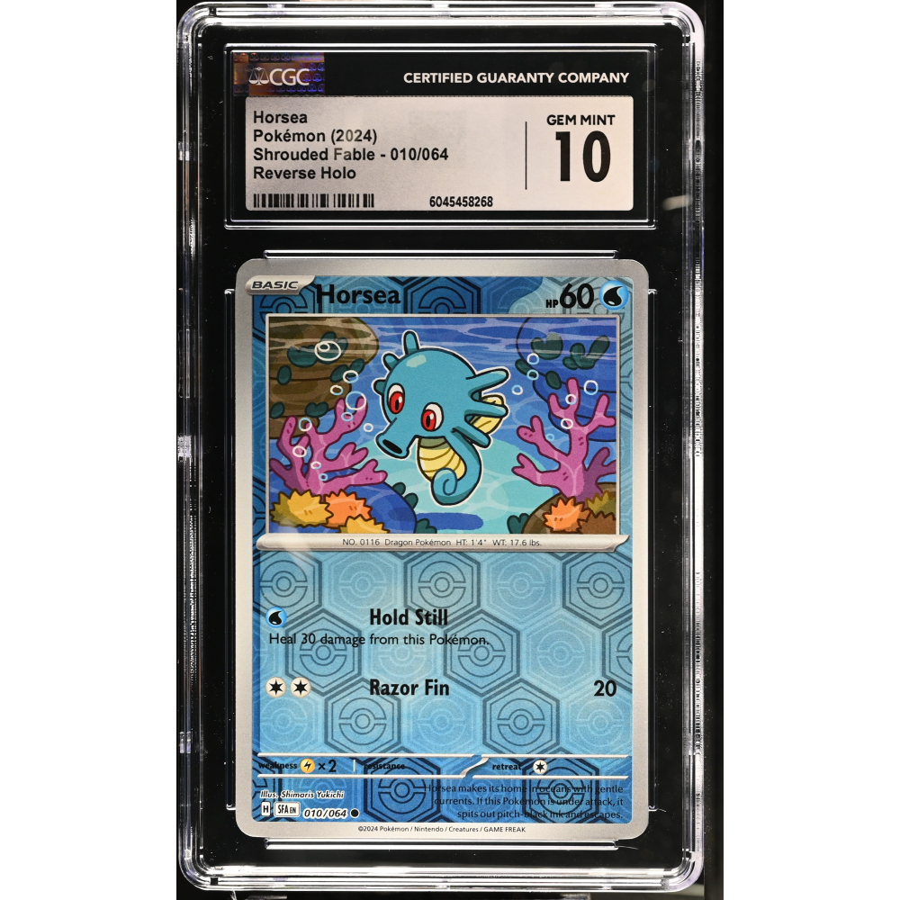 Horsea 2024 Pokemon Shrouded Fable #010/064 (CGC 10) at PristineAuction.com