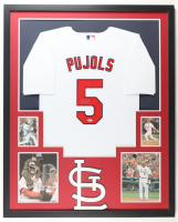 Albert Pujols Signed Custom Framed Jersey Display with Photos (Beckett) at PristineAuction.com